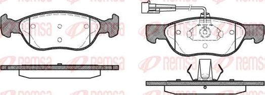 Kawe 0587 12 - Kit de plaquettes de frein, frein à disque cwaw.fr