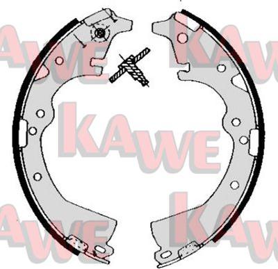 Kawe 05290 - Jeu de mâchoires de frein cwaw.fr