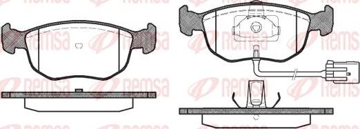 Kawe 0575 02 - Kit de plaquettes de frein, frein à disque cwaw.fr