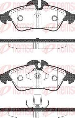 Kawe 0578 10 - Kit de plaquettes de frein, frein à disque cwaw.fr