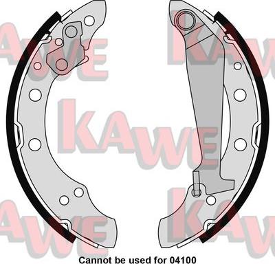 Kawe 05730 - Jeu de mâchoires de frein cwaw.fr