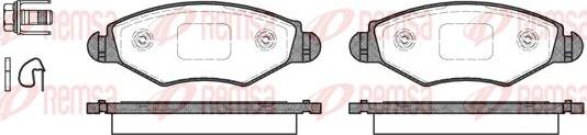 Kawe 0643 20 - Kit de plaquettes de frein, frein à disque cwaw.fr