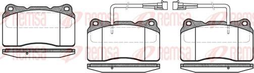 Kawe 0666 02 - Kit de plaquettes de frein, frein à disque cwaw.fr