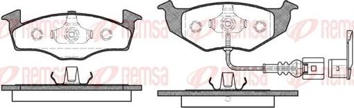 Kawe 0609 11 - Kit de plaquettes de frein, frein à disque cwaw.fr