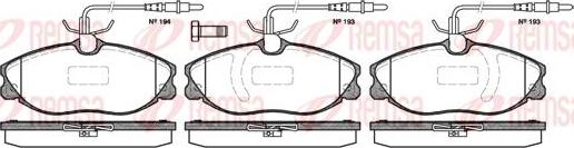 Kawe 0604 14 - Kit de plaquettes de frein, frein à disque cwaw.fr