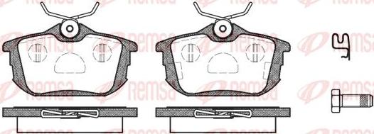 Kawe 0605 12 - Kit de plaquettes de frein, frein à disque cwaw.fr