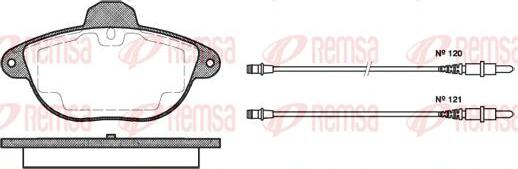 Kawe 0608 04 - Kit de plaquettes de frein, frein à disque cwaw.fr