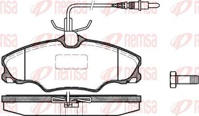 Kawe 0603 04 - Kit de plaquettes de frein, frein à disque cwaw.fr