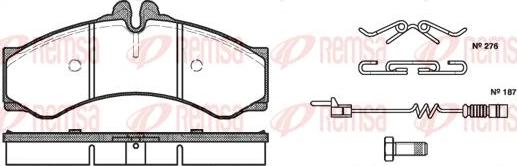 Kawe 0614 02 - Kit de plaquettes de frein, frein à disque cwaw.fr