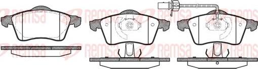 Kawe 0618 01 - Kit de plaquettes de frein, frein à disque cwaw.fr