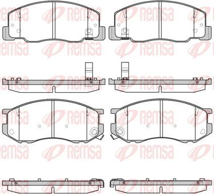 Kawe 0636 04 - Kit de plaquettes de frein, frein à disque cwaw.fr