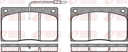 Kawe 0044 02 - Kit de plaquettes de frein, frein à disque cwaw.fr