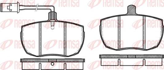 Kawe 0056 11 - Kit de plaquettes de frein, frein à disque cwaw.fr