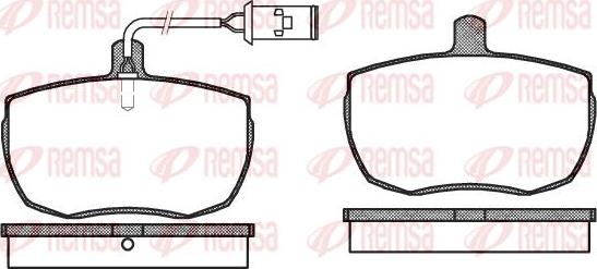 Kawe 0056 22 - Kit de plaquettes de frein, frein à disque cwaw.fr