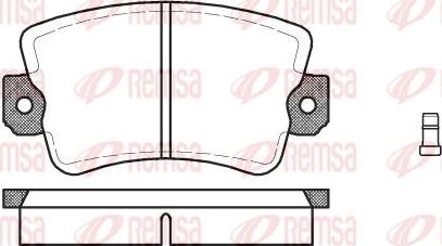 Kawe 0061 02 - Kit de plaquettes de frein, frein à disque cwaw.fr