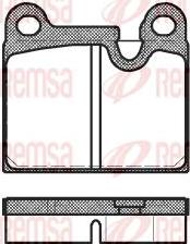 Kawe 0006 80 - Kit de plaquettes de frein, frein à disque cwaw.fr