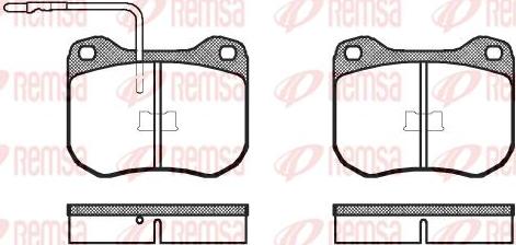 Kawe 0001 02 - Kit de plaquettes de frein, frein à disque cwaw.fr