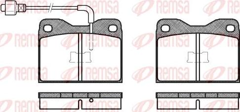 Kawe 0008 02 - Kit de plaquettes de frein, frein à disque cwaw.fr