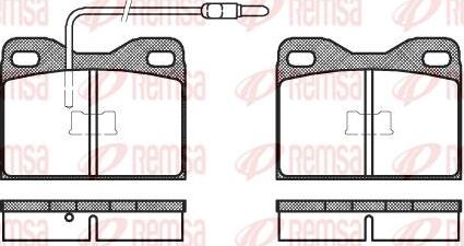 Kawe 0008 14 - Kit de plaquettes de frein, frein à disque cwaw.fr