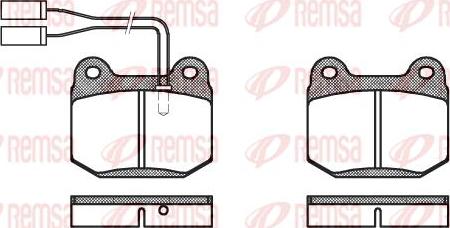 Kawe 0014 01 - Kit de plaquettes de frein, frein à disque cwaw.fr