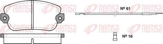 Kawe 0024 02 - Kit de plaquettes de frein, frein à disque cwaw.fr