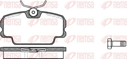 Kawe 0145 00 - Kit de plaquettes de frein, frein à disque cwaw.fr