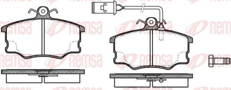 Kawe 0146 52 - Kit de plaquettes de frein, frein à disque cwaw.fr