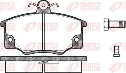 Kawe 0146 04 - Kit de plaquettes de frein, frein à disque cwaw.fr