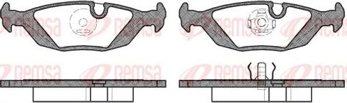 Kawe 0155 10 - Kit de plaquettes de frein, frein à disque cwaw.fr