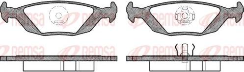 Kawe 0155 20 - Kit de plaquettes de frein, frein à disque cwaw.fr