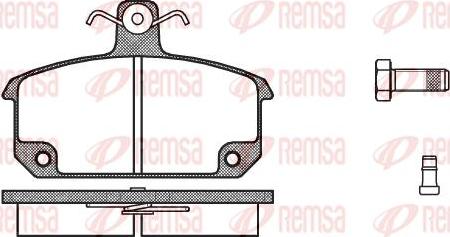 Kawe 0104 02 - Kit de plaquettes de frein, frein à disque cwaw.fr