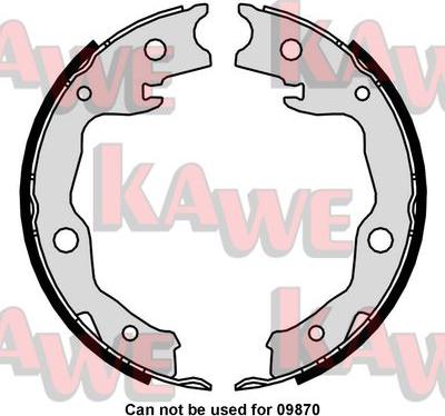 Kawe 01034 - Jeu de mâchoires de frein, frein de stationnement cwaw.fr