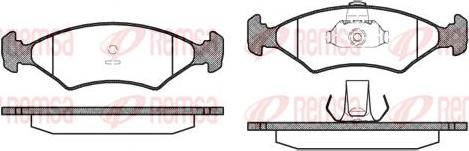 Kawe 0119 10 - Kit de plaquettes de frein, frein à disque cwaw.fr