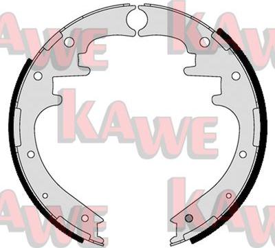 Kawe 01125 - Jeu de mâchoires de frein cwaw.fr