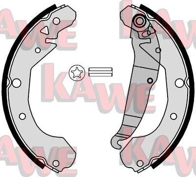 Kawe 01126 - Jeu de mâchoires de frein cwaw.fr