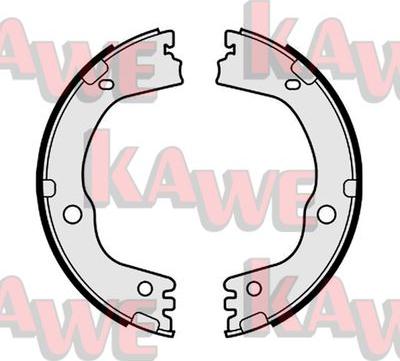 Kawe 01177 - Jeu de mâchoires de frein, frein de stationnement cwaw.fr