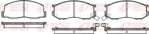 Kawe 0187 02 - Kit de plaquettes de frein, frein à disque cwaw.fr