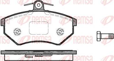 Kawe 0134 50 - Kit de plaquettes de frein, frein à disque cwaw.fr