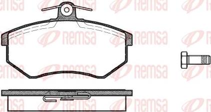 Kawe 0134 00 - Kit de plaquettes de frein, frein à disque cwaw.fr