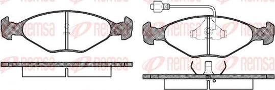 Kawe 0124 02 - Kit de plaquettes de frein, frein à disque cwaw.fr