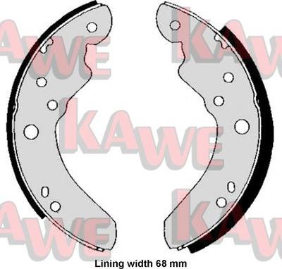 Kawe 01200 - Jeu de mâchoires de frein cwaw.fr