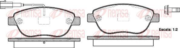 Kawe 0859 11 - Kit de plaquettes de frein, frein à disque cwaw.fr