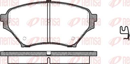 Kawe 0850 02 - Kit de plaquettes de frein, frein à disque cwaw.fr