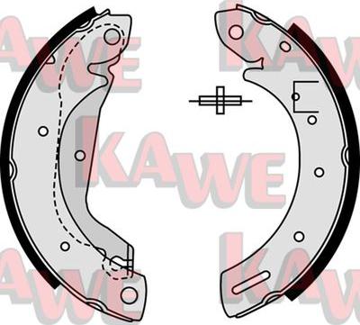 Kawe 08500 - Jeu de mâchoires de frein cwaw.fr