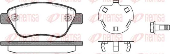 Kawe 0858 30 - Kit de plaquettes de frein, frein à disque cwaw.fr