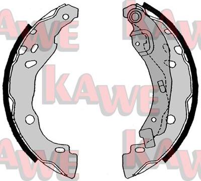 Kawe 08630 - Jeu de mâchoires de frein cwaw.fr