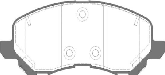 Kawe 0804 41 - Kit de plaquettes de frein, frein à disque cwaw.fr