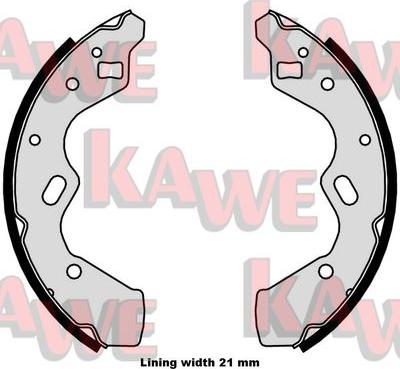 Kawe 08050 - Jeu de mâchoires de frein cwaw.fr