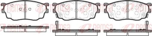 Kawe 0800 02 - Kit de plaquettes de frein, frein à disque cwaw.fr