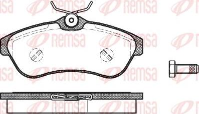 Kawe 0880 00 - Kit de plaquettes de frein, frein à disque cwaw.fr